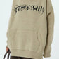 Skull Jacquard Hooded Pullover Sweater