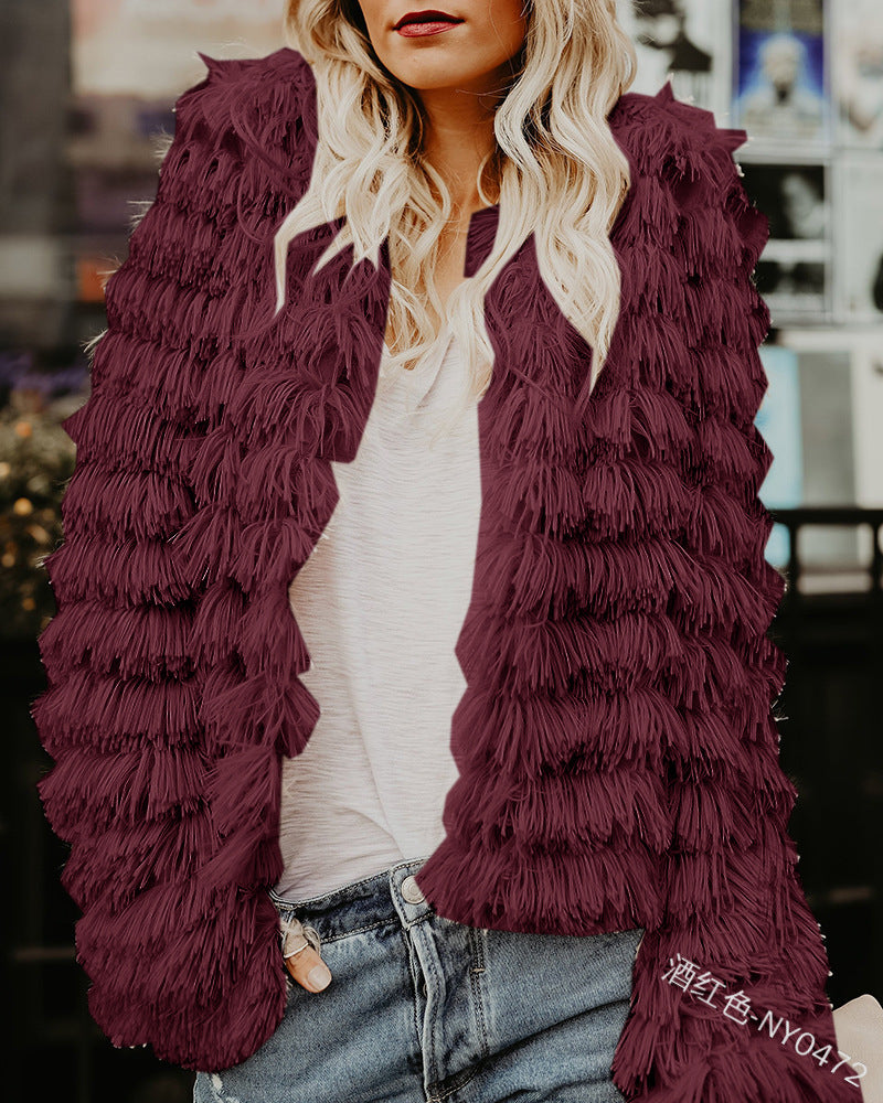 Shaggy Faux Fur Jacket