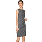 The Grey Boat Neck Sleeveless Mini Dress