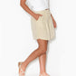 Casual Solid Color with Pockets Sashes Shorts