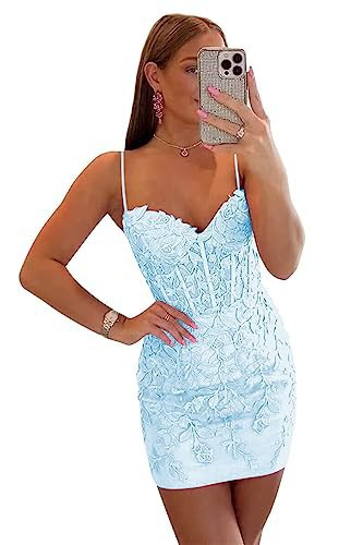 Lace Applique Sleeveless Backless Mini Dress