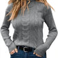 Long Sleeves Knitted Turtleneck Pullover Sweaters