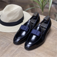 Men's Vegan Patent Leather Bowknot Loafers Wedding Shoes