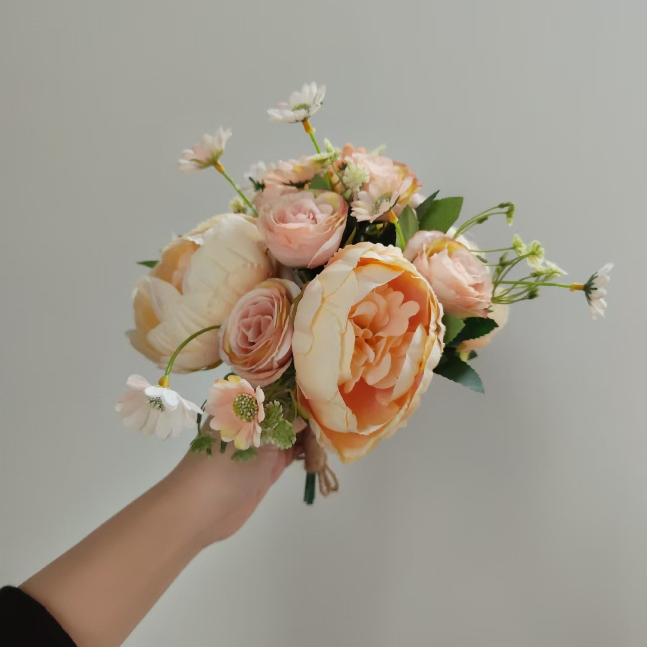 Orange Premade Bridal Bouquet