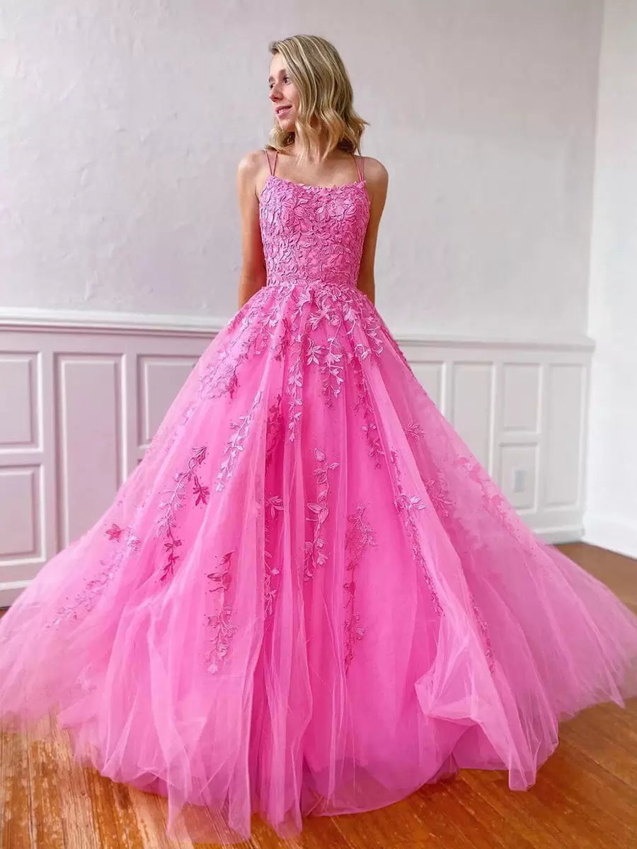 V-Neck Sleeveless Lace-Up Backless Criss-Cross Long Lace Wedding Guest Dress