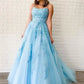 V-Neck Sleeveless Lace-Up Backless Criss-Cross Long Lace Wedding Guest Dress