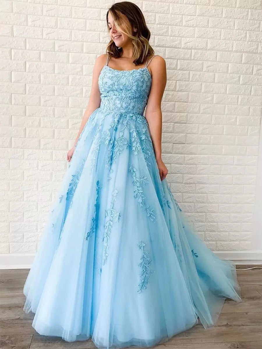 V-Neck Sleeveless Lace-Up Backless Criss-Cross Long Lace Wedding Guest Dress