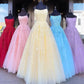 V-Neck Sleeveless Lace-Up Backless Criss-Cross Long Lace Wedding Guest Dress
