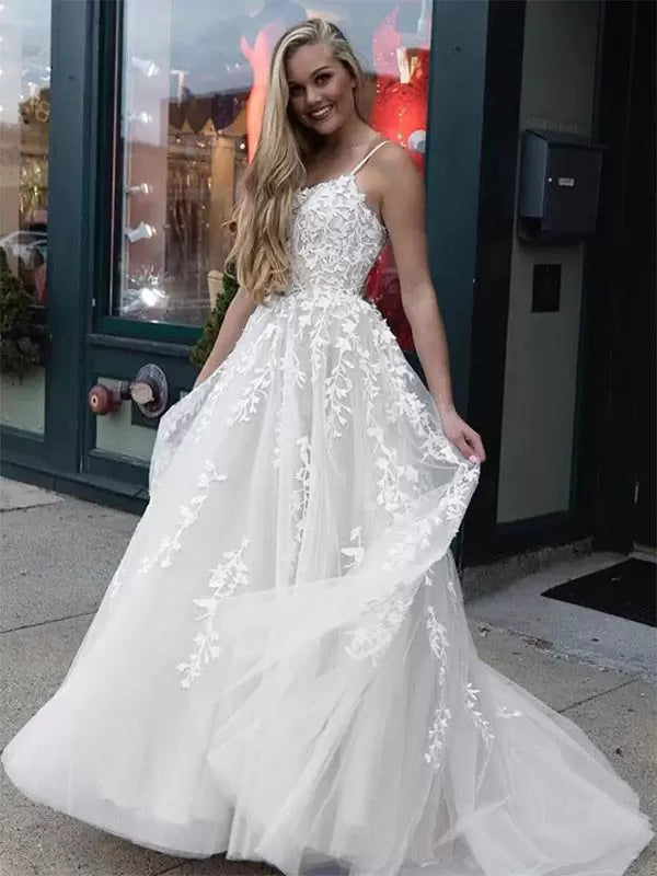 V-Neck Sleeveless Lace-Up Backless Criss-Cross Long Lace Wedding Guest Dress
