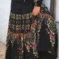 Boho U-Neck Cotton Long Sleeve Blends Knitting Dress