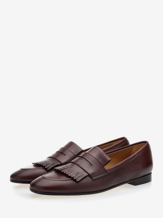 Men's Penny Fringe Loafers Wedding Shoes