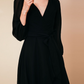 V-Neck Ankle-Length Zipper Ruffles Chiffon Formal Party Dress