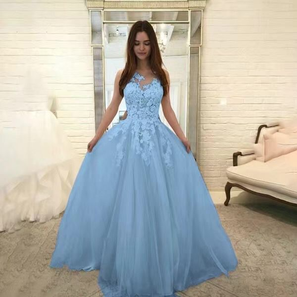 Off the Shoulder Lace Long Prom Dress