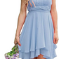 Halter Neck Sleeveless Short Bridesmaid Dress