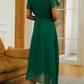 Sea Green Short Sleeve Maxi Dress