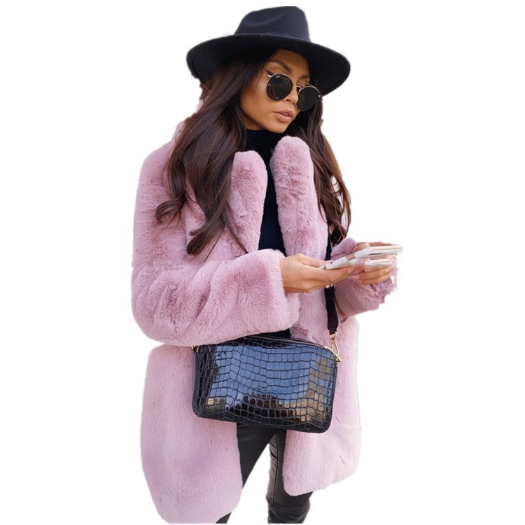 Turndown Collar Long Sleeves Coat