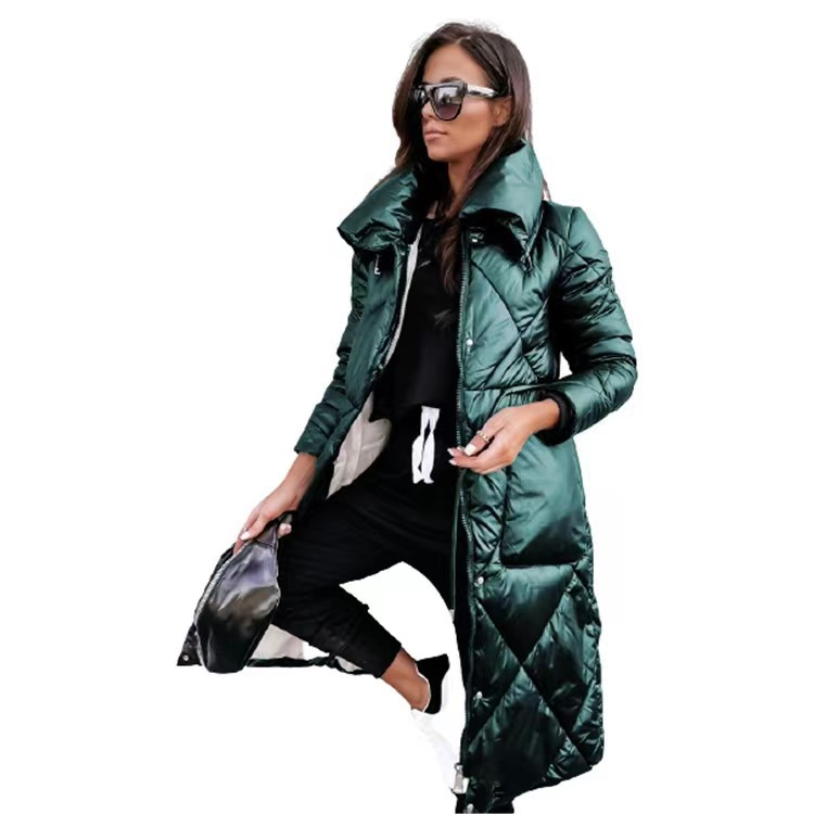 Long Sleeves Zipped Down Puffer Jacket