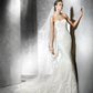 Mermaid Sweetheart Sleeveless Lace Applique Sweep Train Wedding Dress