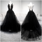 Elegant A-Line Backless Deep V-Neck Ball Gown with Appliques