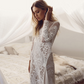 Vintage Sheath Bateau Neck Backless Lace Wedding Dress