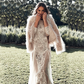 Vintage Sheath Bateau Neck Backless Lace Wedding Dress
