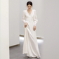 Elegant A-Line Long Sleeve Wedding Dress
