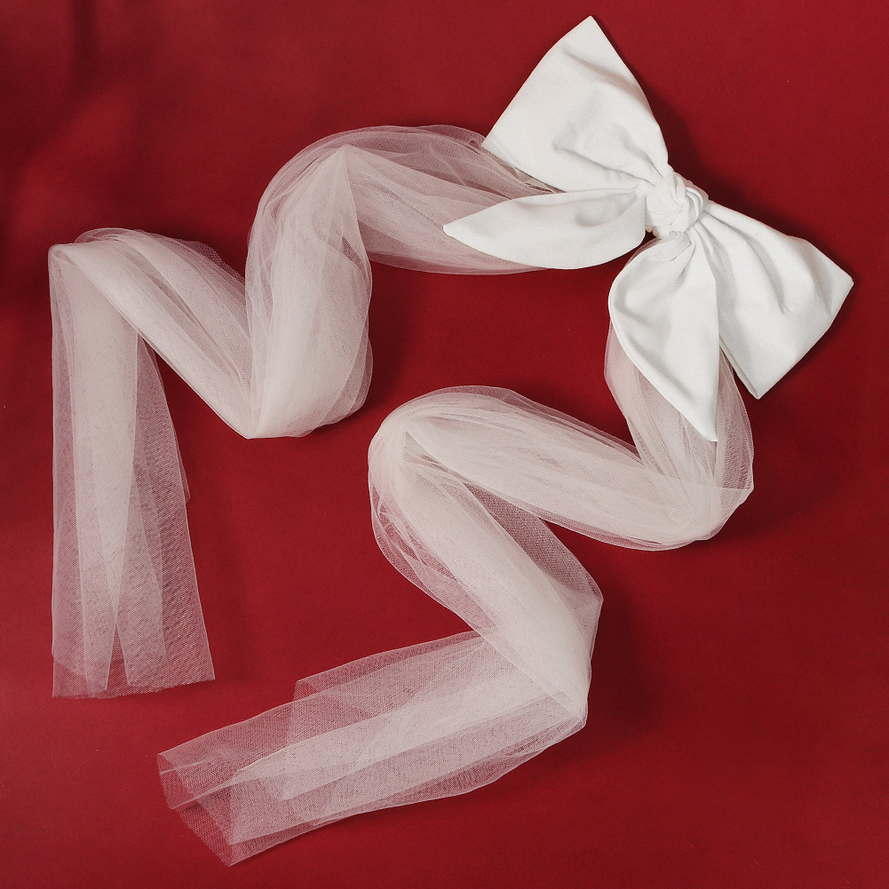 Ribbon Bow Veil