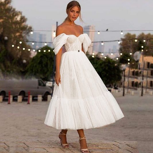 Strapless Sweetheart Neck Sleeveless A-Line Wedding Dress