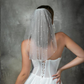 Perfect Bridal White Single Tier Short Pearl Veil