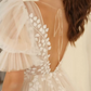 Short V-Neck Short Sleeves A-Line Wedding Dress