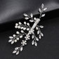 Ivory & Silver Pearl Rhinestones Detailing Hair Comb