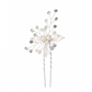 Ivory Leaf & Pearl Detailing U-Shaped Hair Comb