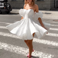 Strapless Sweetheart Neck Sleeveless Short Wedding Dress