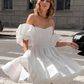 Strapless Sweetheart Neck Sleeveless Short Wedding Dress