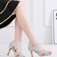 Rhinestone High Heel Indoor Dance Shoes