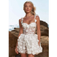 Sweetheart Neck Sleeveless Short Wedding Dress