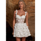 Sweetheart Neck Sleeveless Short Wedding Dress
