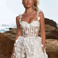 Sweetheart Neck Sleeveless Short Wedding Dress