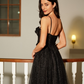 Princess Applique Spaghetti Straps Sleeveless Floor-Length Dress